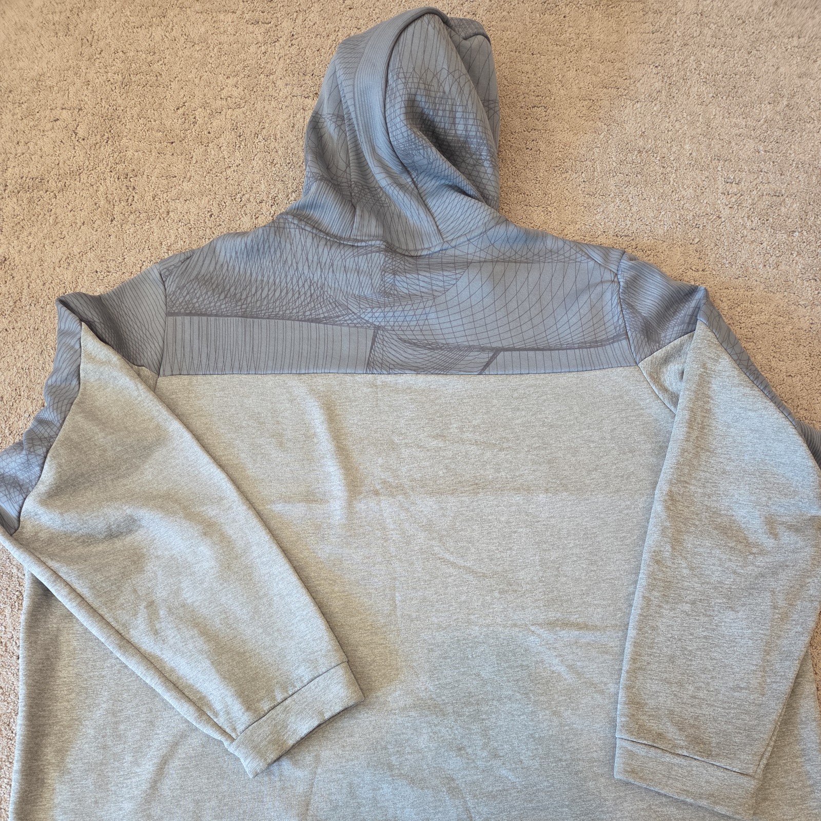 NIKE Dri Fit Hoodie Gray Mens Big and Tall Size 4XLT
