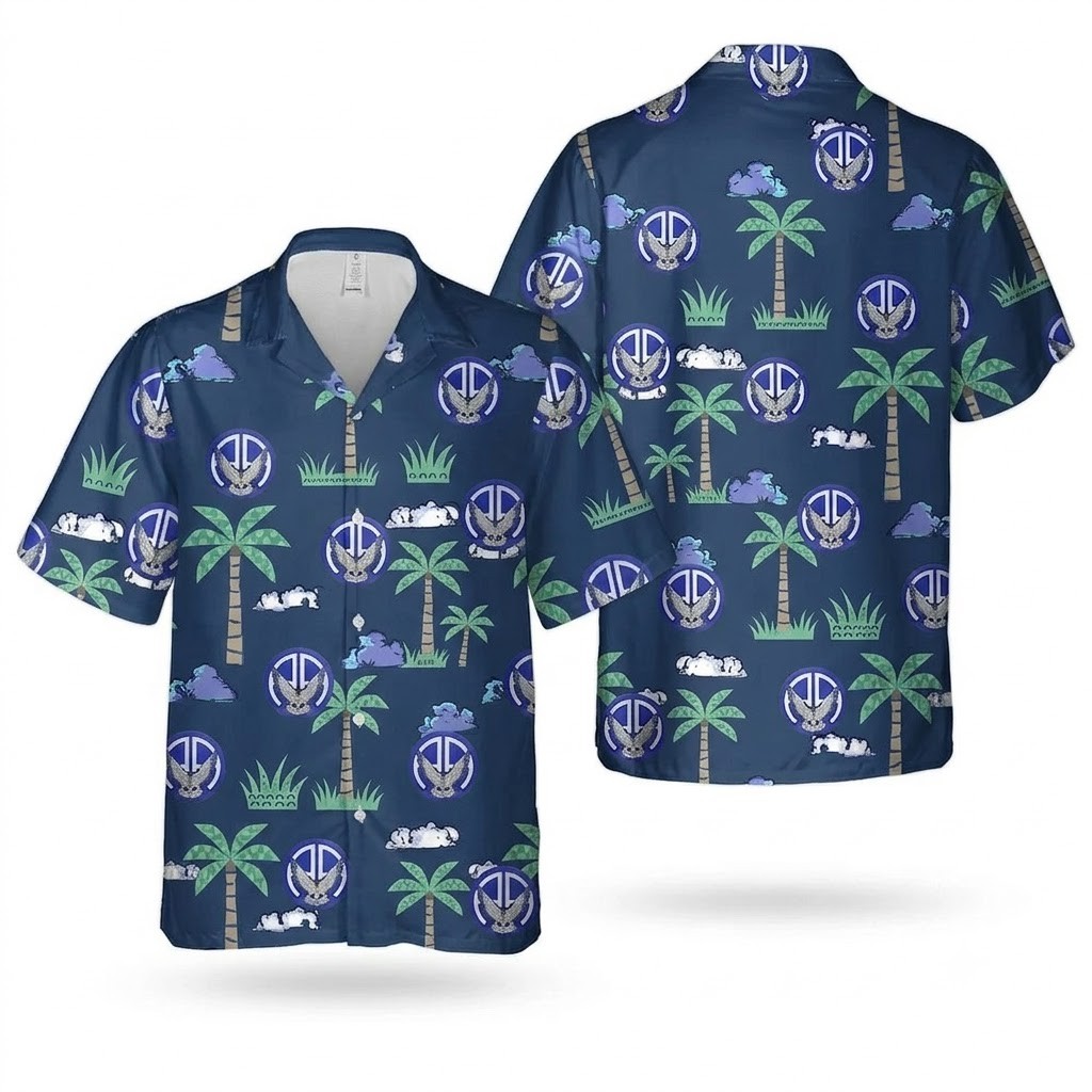 Us Army 2325Th Airborne Infantry Regiment White Falcons Hawaiian Shirt