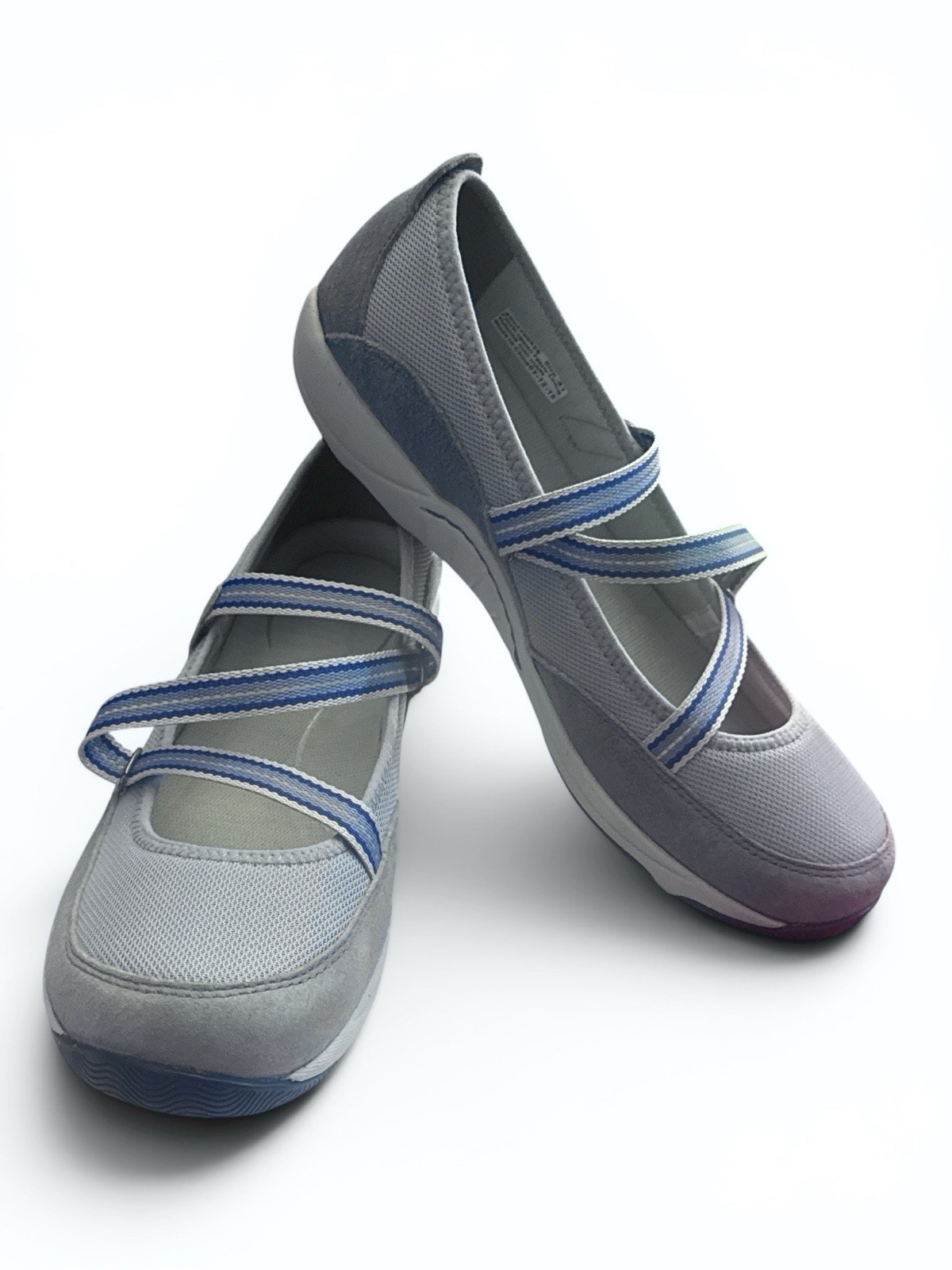 Dansko Hazel Mary Jane Sneaker Comfort Shoes 10.5/41 Light Blue Suede Hook Loop