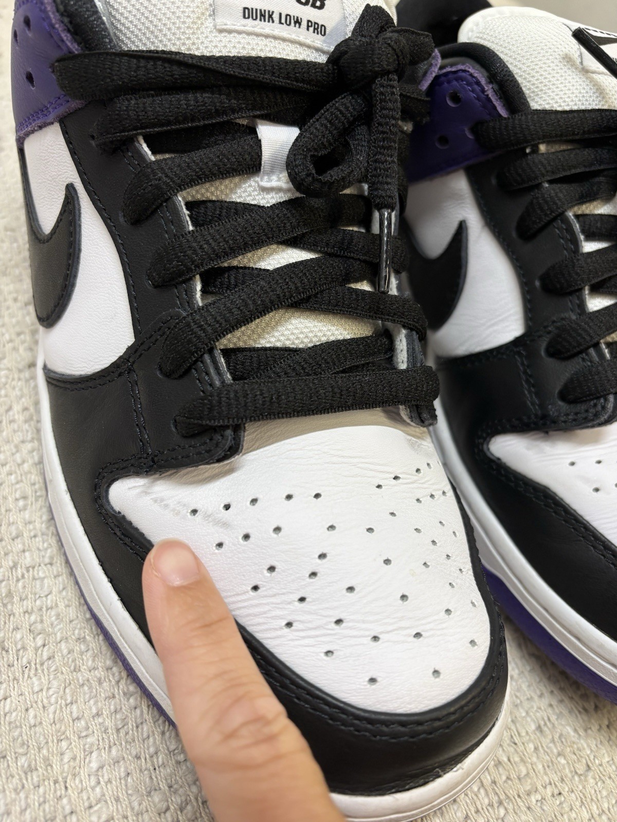 Nike SB Dunk Low Pro Shoes Mens 10 BQ6817-500 Court Purple With Box