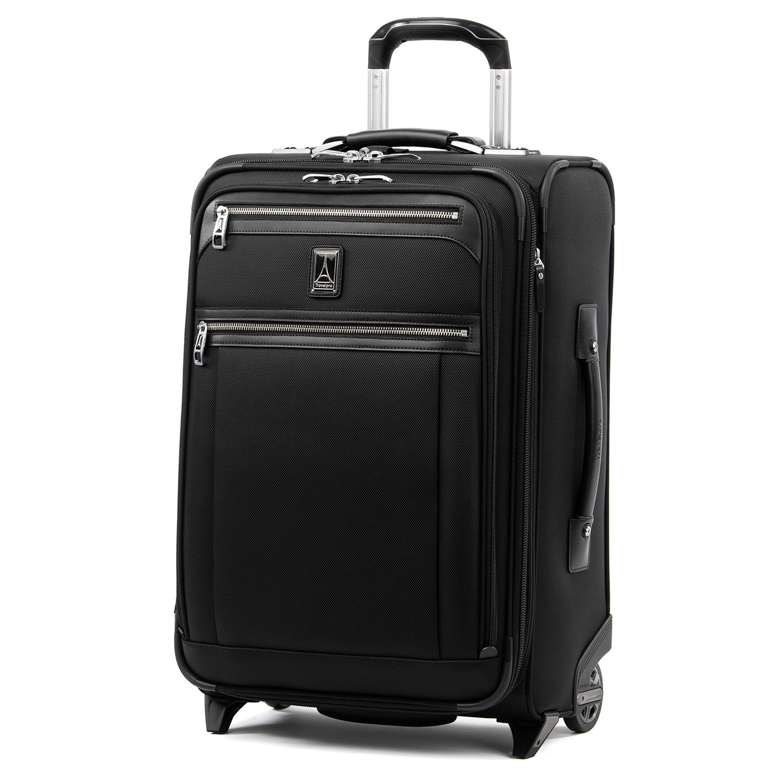 Travelpro Platinum Elite Softside Expandable Luggage, 2 Wheel Black 22 Inch U1