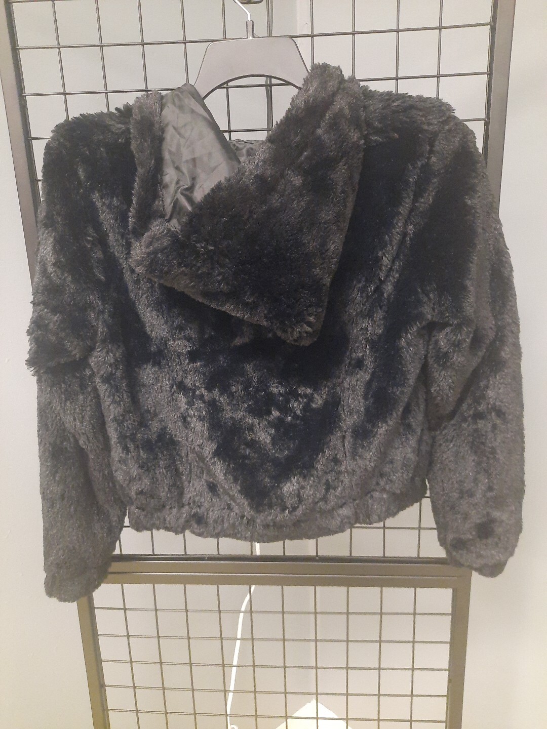 Ambiance Outerwear Jacket Woman’s Medium Faux Fur Black Lined Full Zip Coat