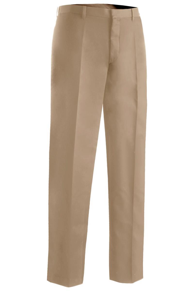 Mens dress pants Khaki 30 32 34 36 38 40 42 50 52 60 Edwards 2534 flex waist NEW