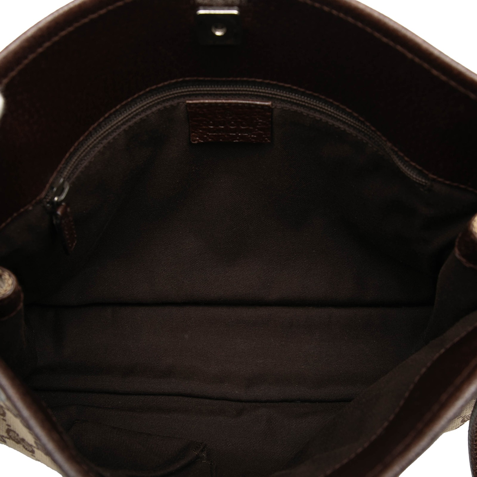 Gucci GG Canvas Eclipse Crossbody Pre-Loved Beige Bag