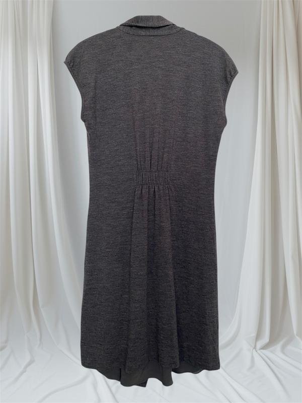 Women Brunello Cucinelli Dress Grey Silk Wool 38 /