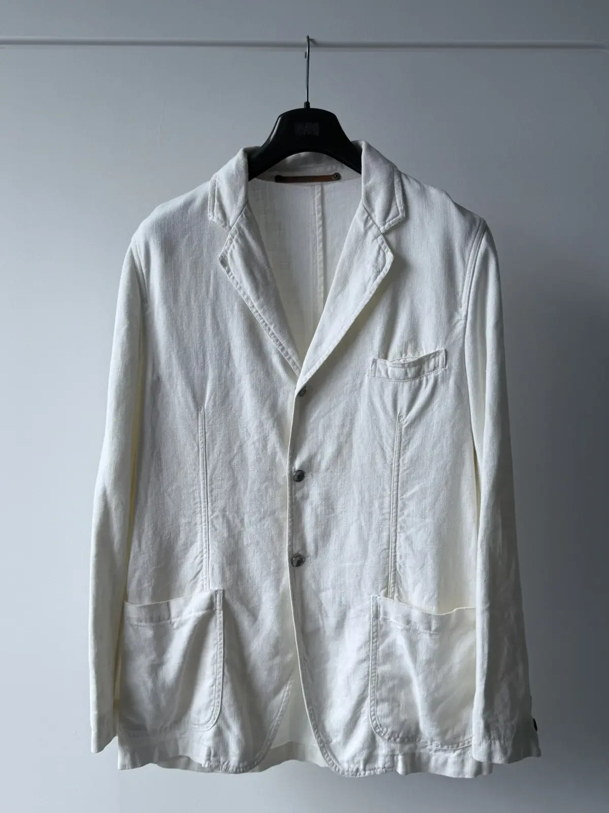 Dolce & Gabbana White Cotton Light Blazer Jacket Size 52