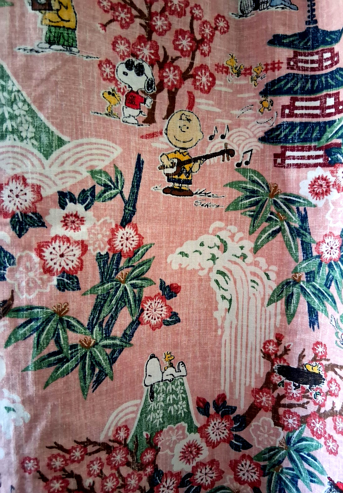 Reyn Spooner Men’s ” PEANUTS IN JAPAN” NWT TAILORED FIT Pink Large Shirt