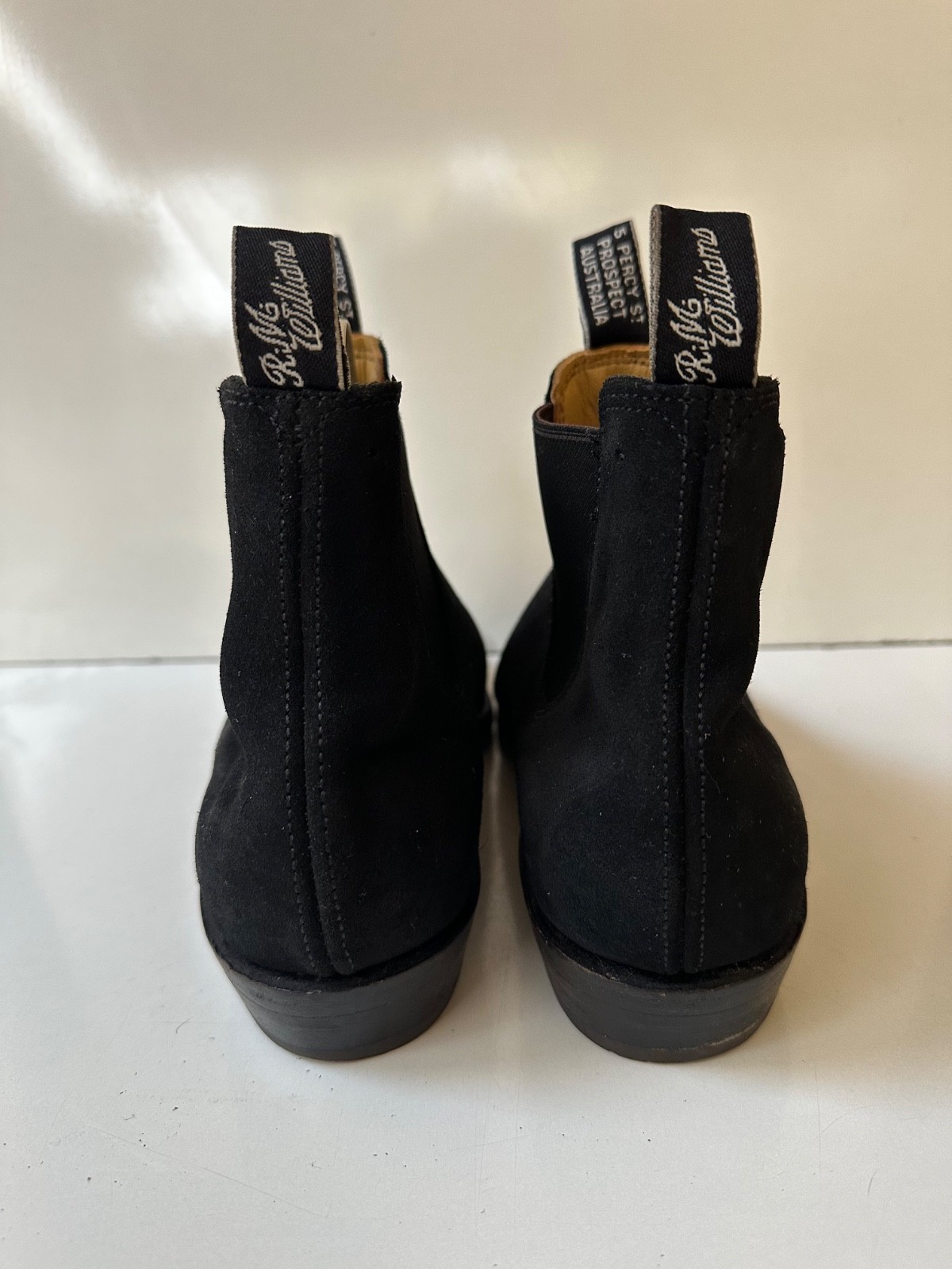 R.M.Williams Craftsman Suede Black Men’s Ankle Boots UK 8.5 USA 9.5