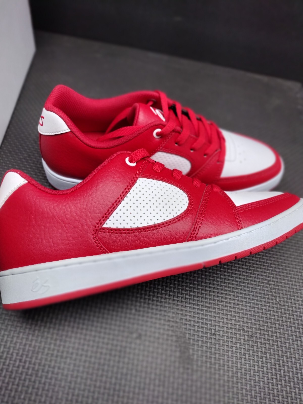 Es Accel Slim White/Red skate shoes SIZE IN PICTURES BLACK SALES SAMPLE NEW