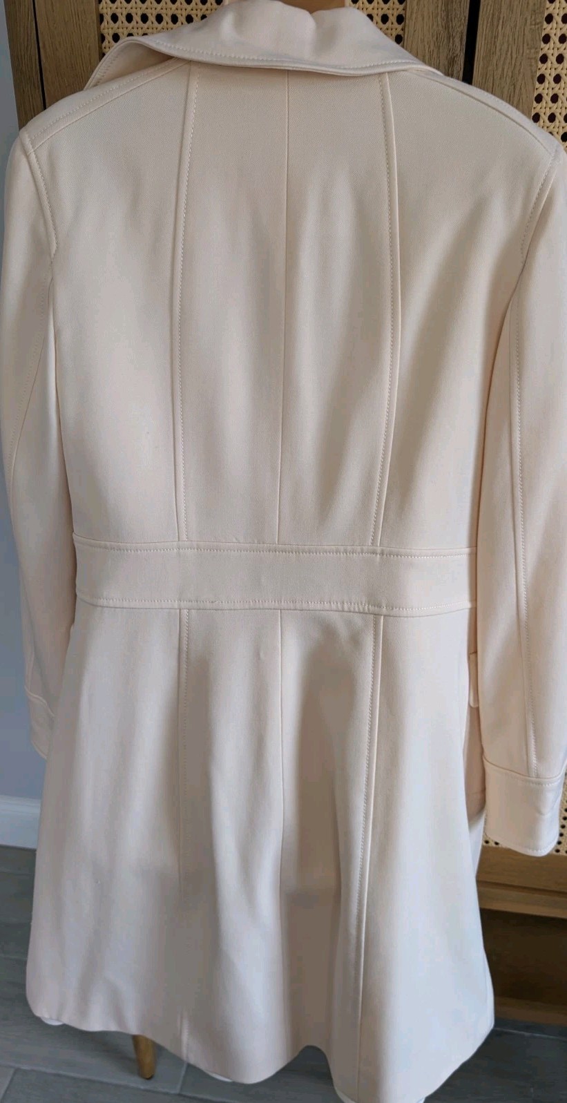 Ann Taylor Blush Dress wool Coat Button Front SzM/4