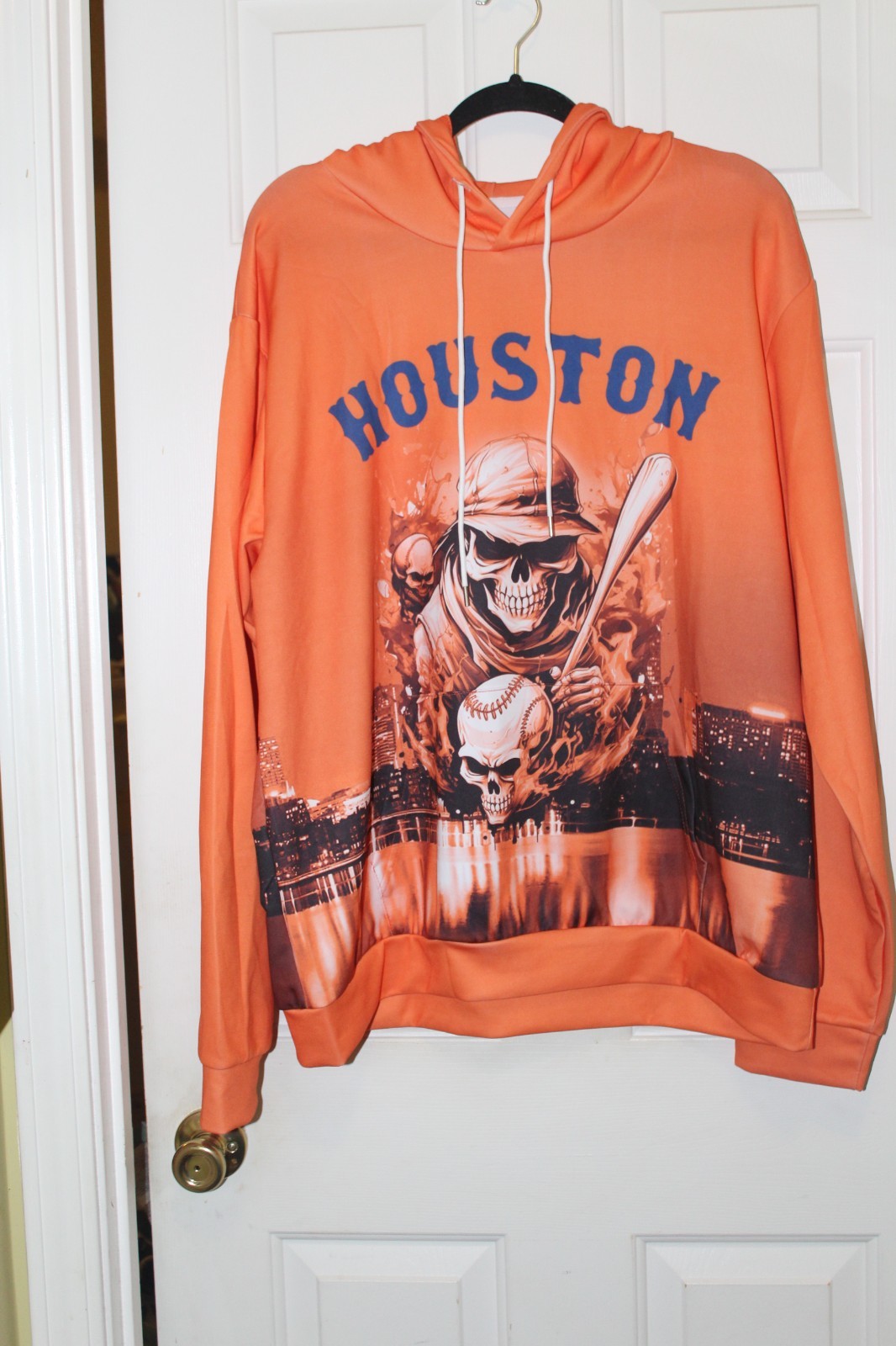 Houston Orange Pullover Hoodie Size L New without Tags