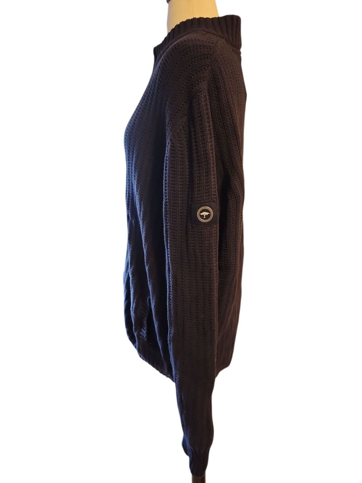 Fynch-Hatton Full Zip Cardigan Sweater Mens XXL Navy Preppy Academia Fisherman