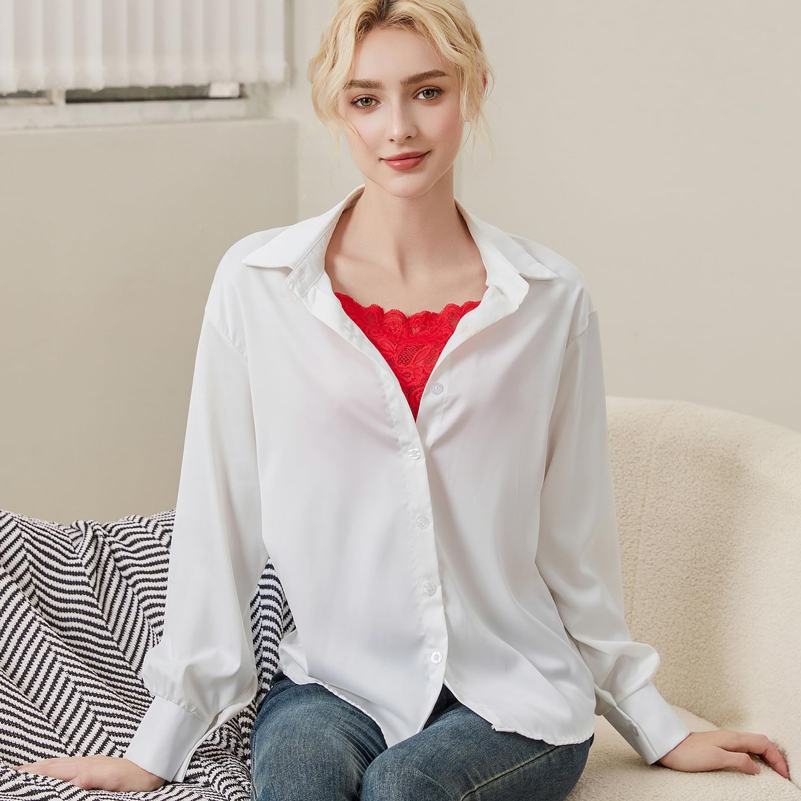 Mock Camisole Bra Insert Overlay Modesty Panel Lady Lace 7 Pcs