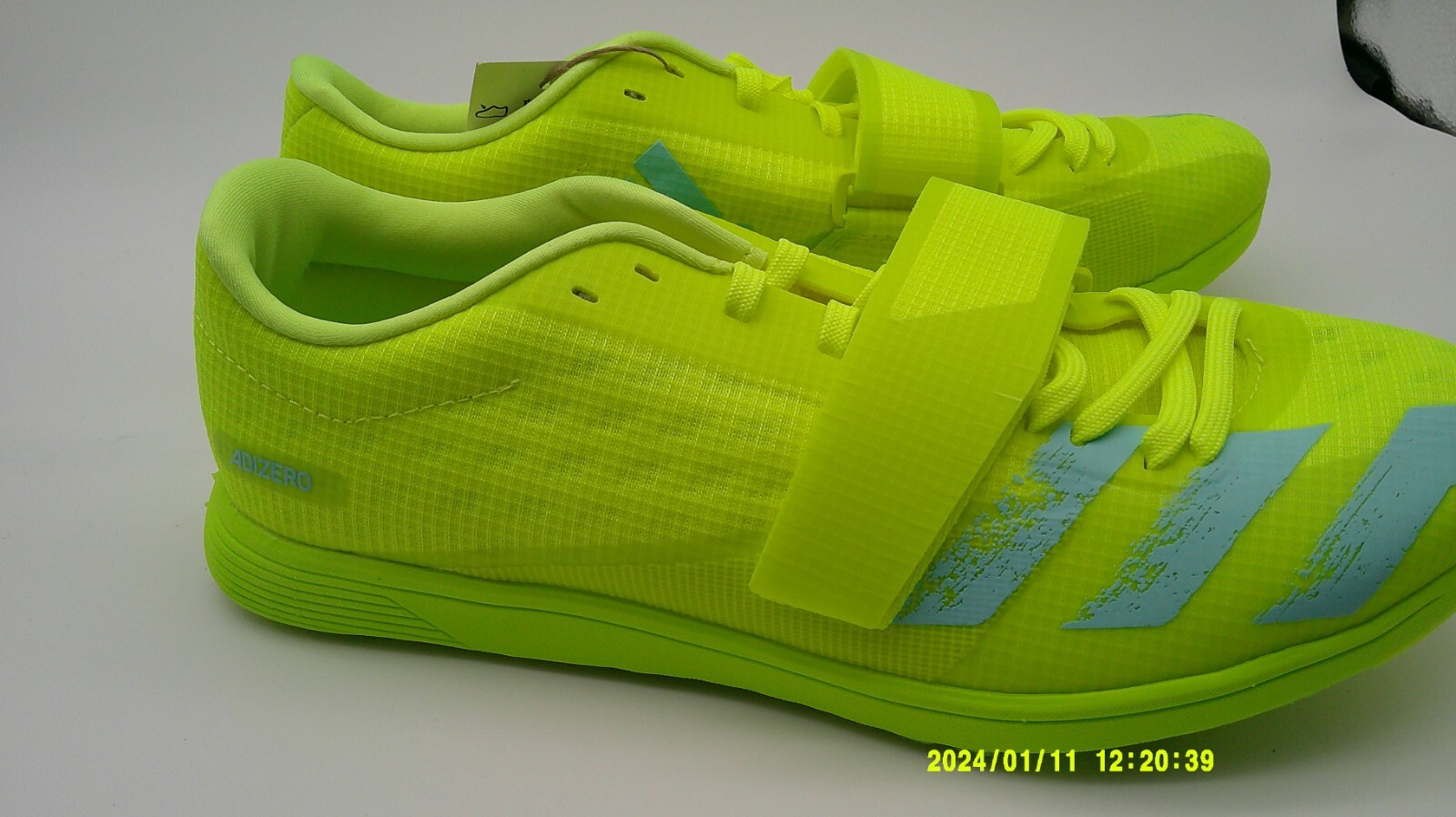 Size 13 – adidas Adizero Triple Jump Solar Yellow Aqua