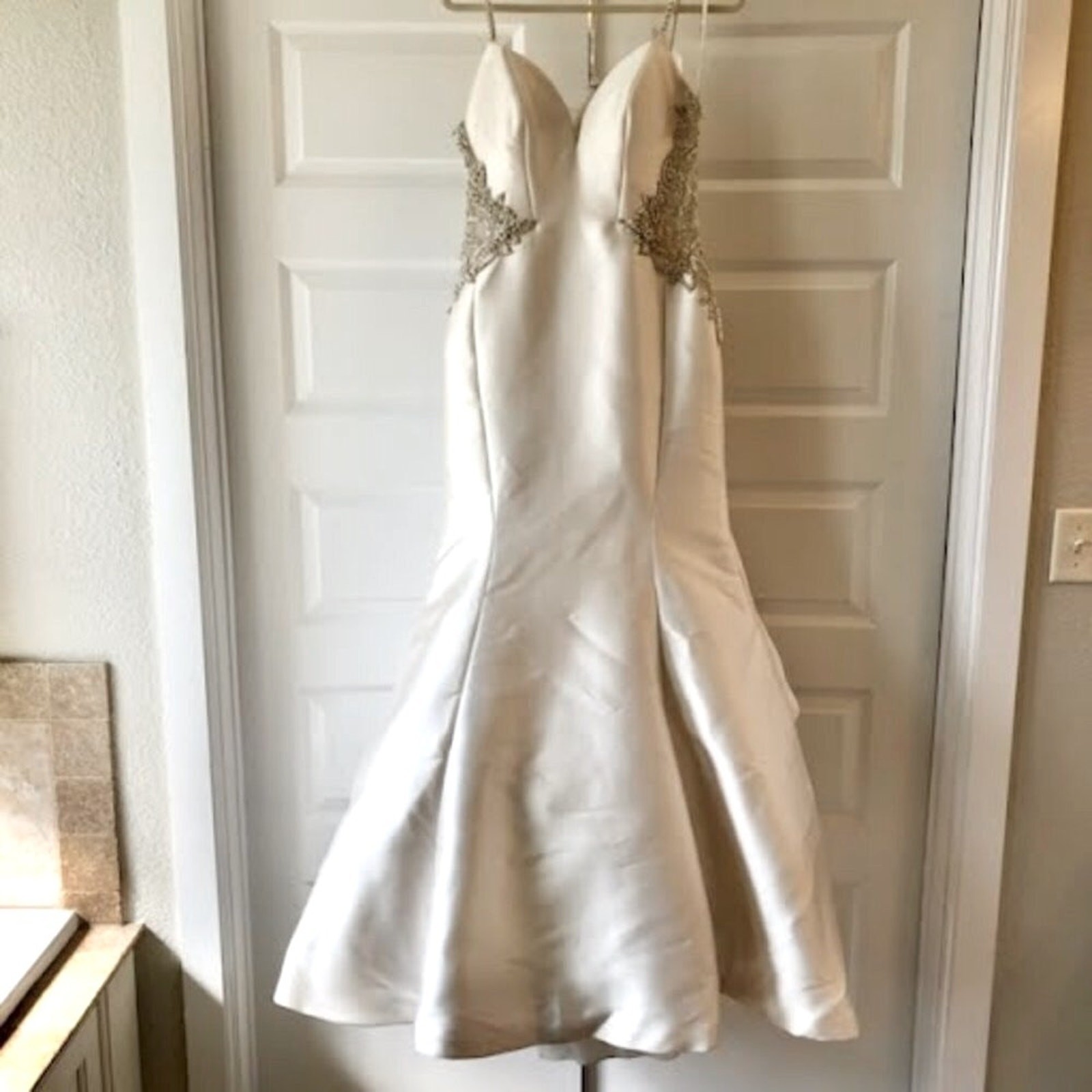 NWT SOTTERO and MIDGLEY Marquette Jeweled Wedding Gown Champagne 10 MSRP $1998