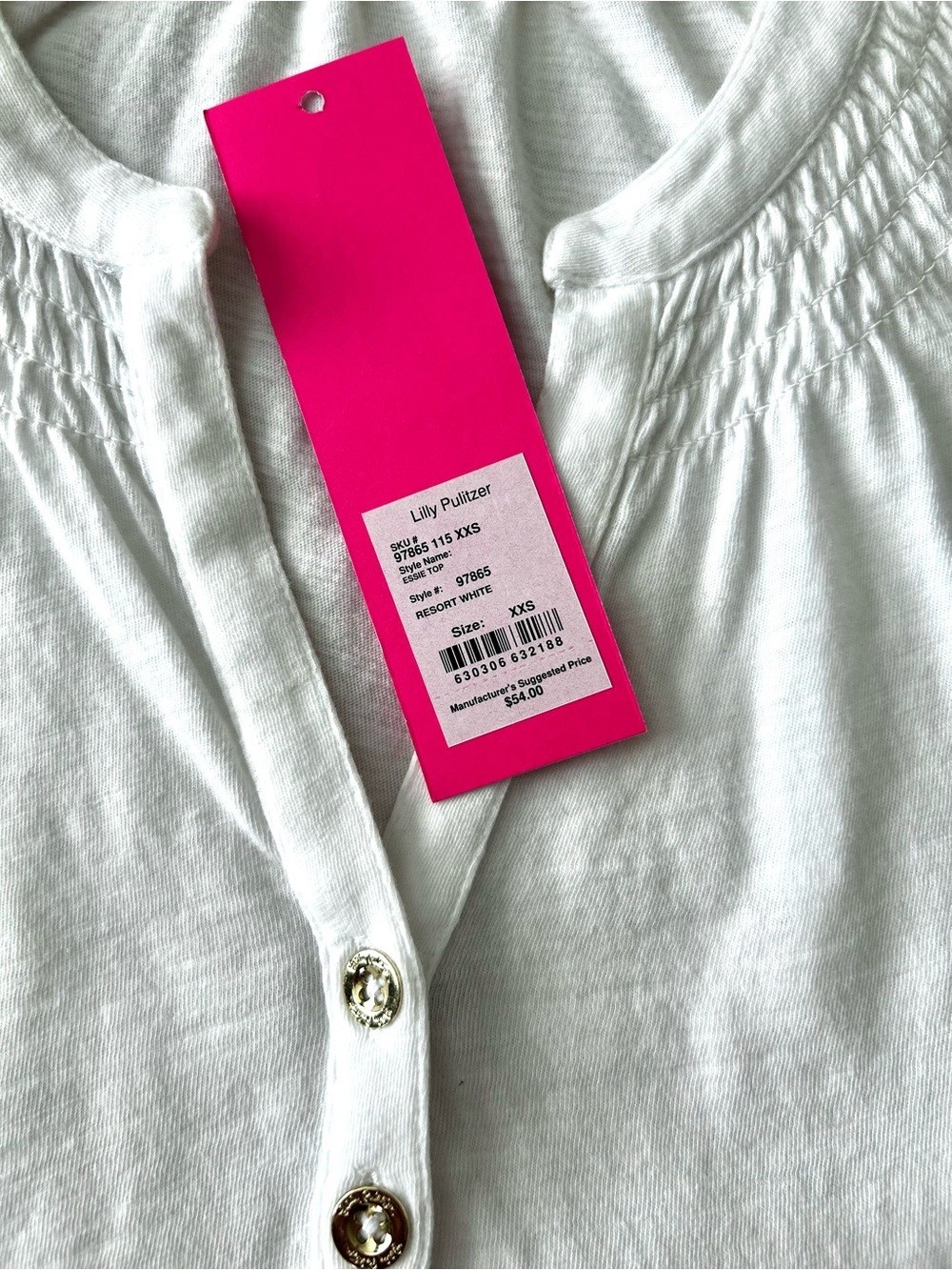 Lilly Pulitzer White Essie Sleeveless Knit Top; XXS