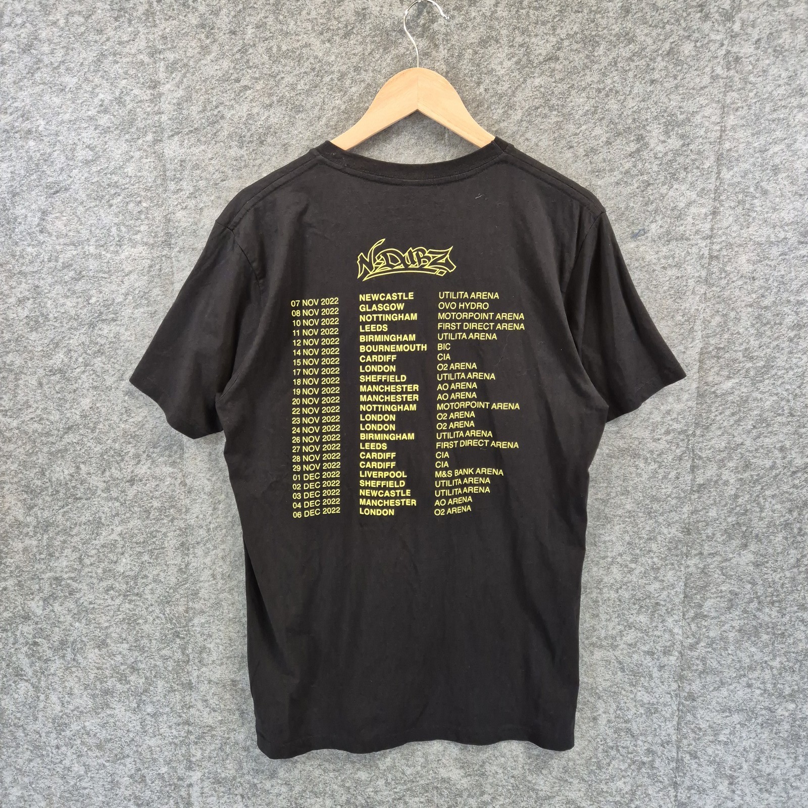 N-DUBZ 2022 Tour T-Shirt Men L Black Official Rap Ndubz Dappy Tulisa Band
