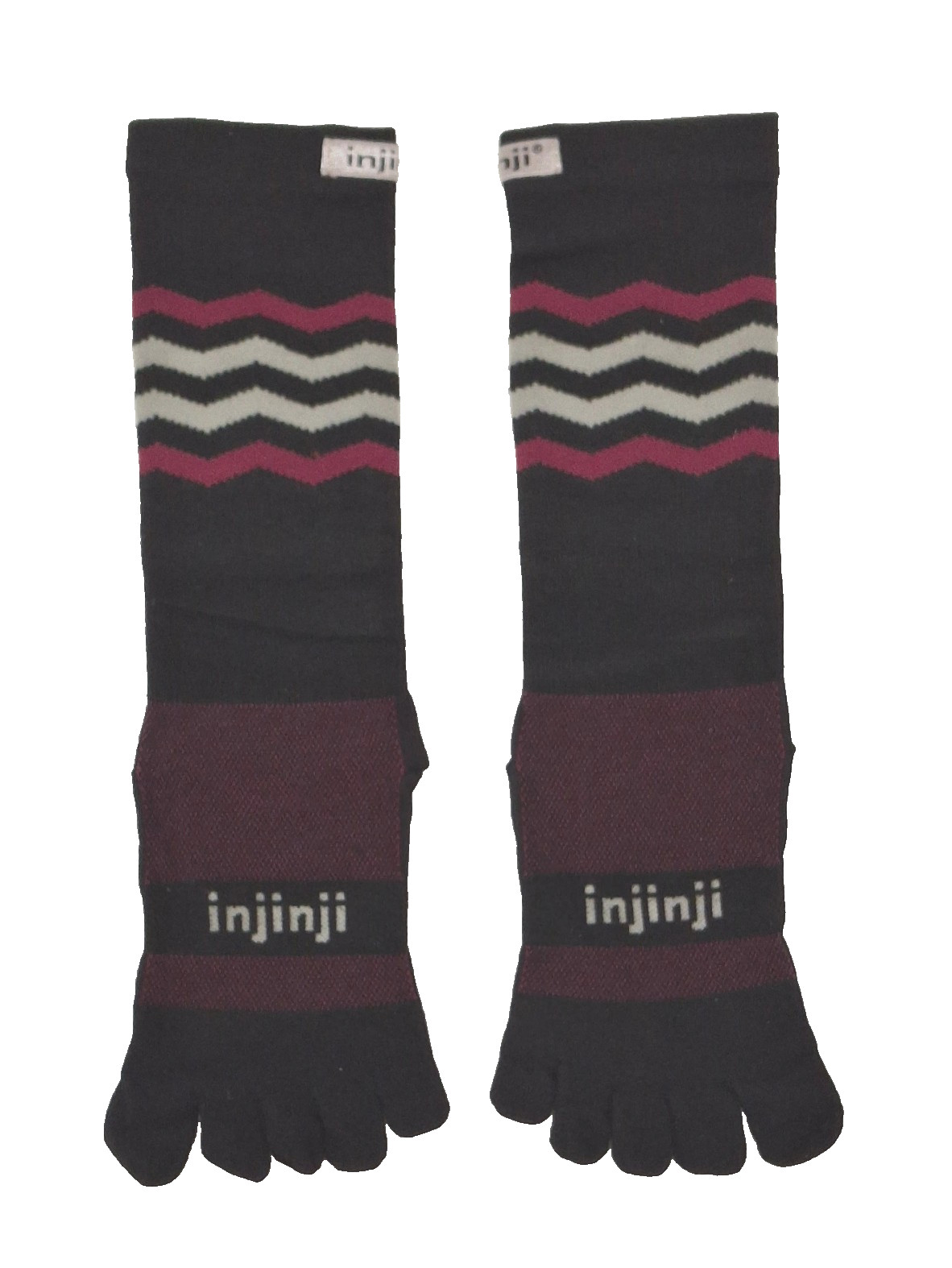 Size SMALL (M 5-7.5) (W 6-8.5) – INJINJI Crew Toe Socks Running BRAND NEW *RARE*