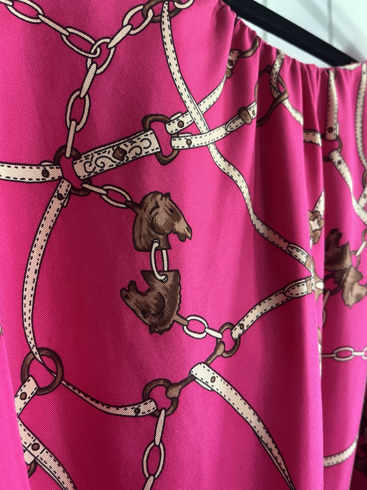 Britt Ryan 100% Silk Dress Made In USA Equestrian Horses 🐴 Size 8 Summer READ