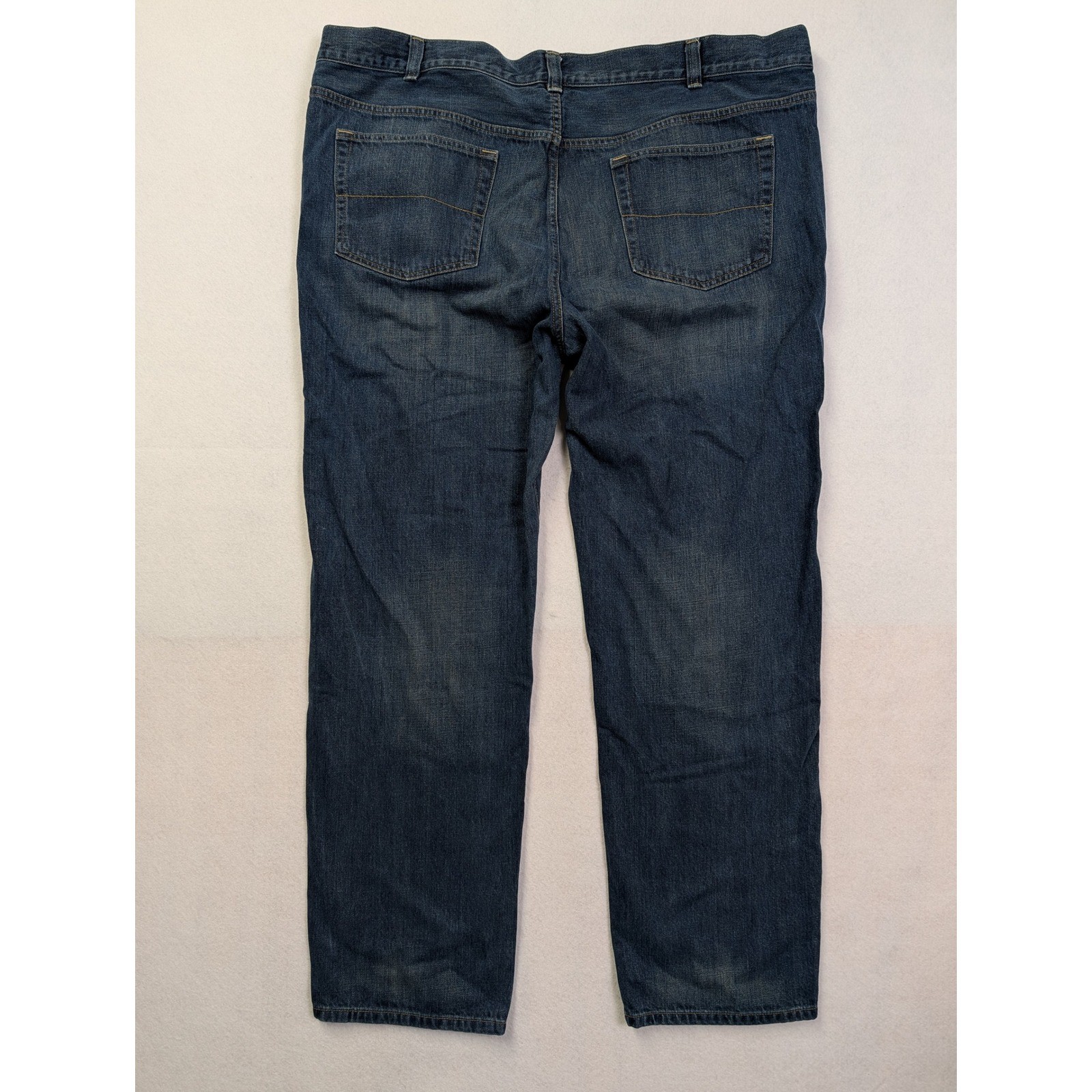 Urban Pipeline Mens Relaxed Straight Jeans 48 x 34 Dark Wash Blue Denim