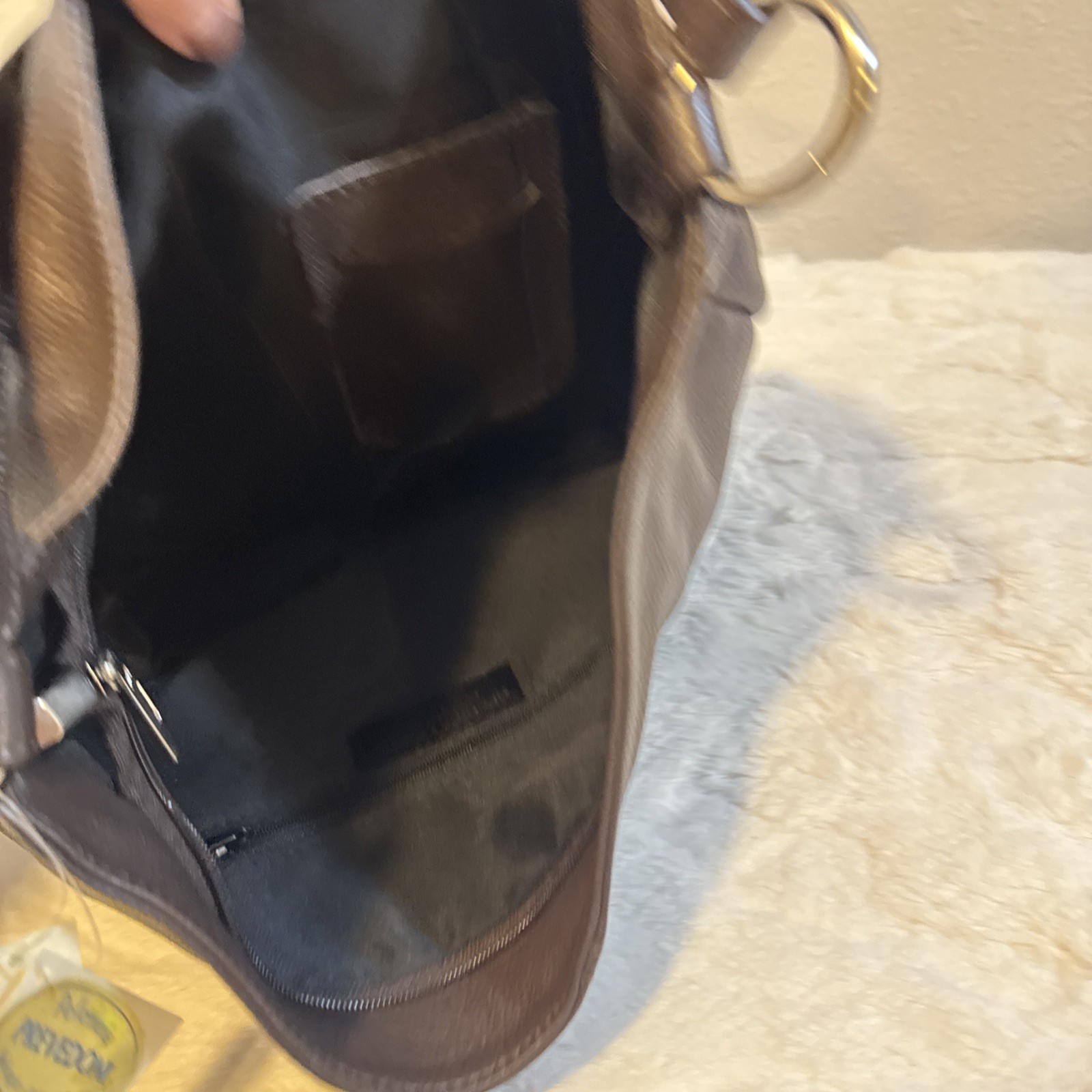 Pelletteria Prevedoni pebble Brown Leather Inner Pocket Shoulder Bag boho