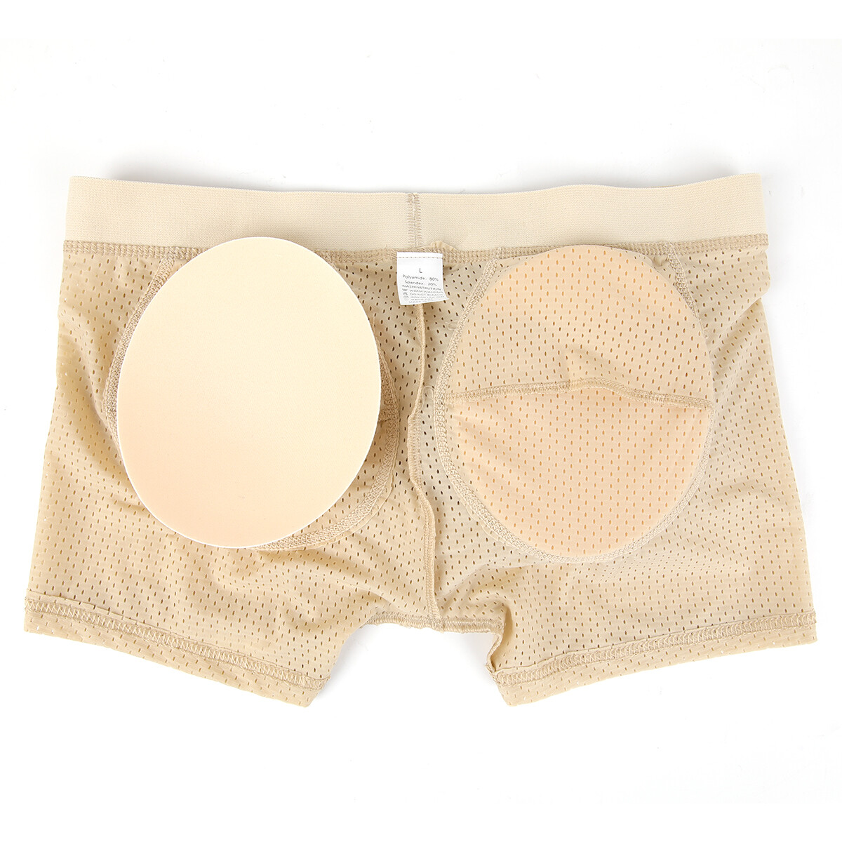 Men Padded Butt Lifter Enhancer Mesh Underwear Booty Boxer Briefs Shaper Panties