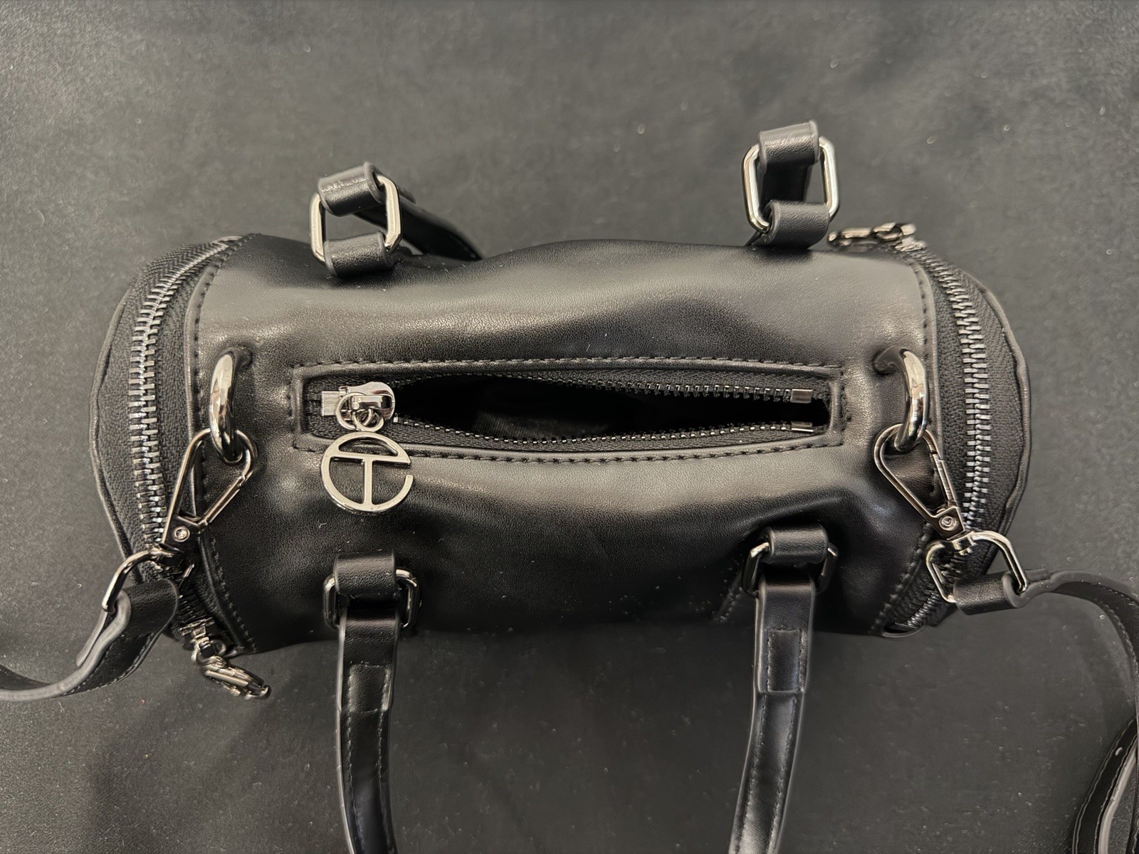 FOR CHARITY Telfar Small Duffle Bag in Black P12 G2U