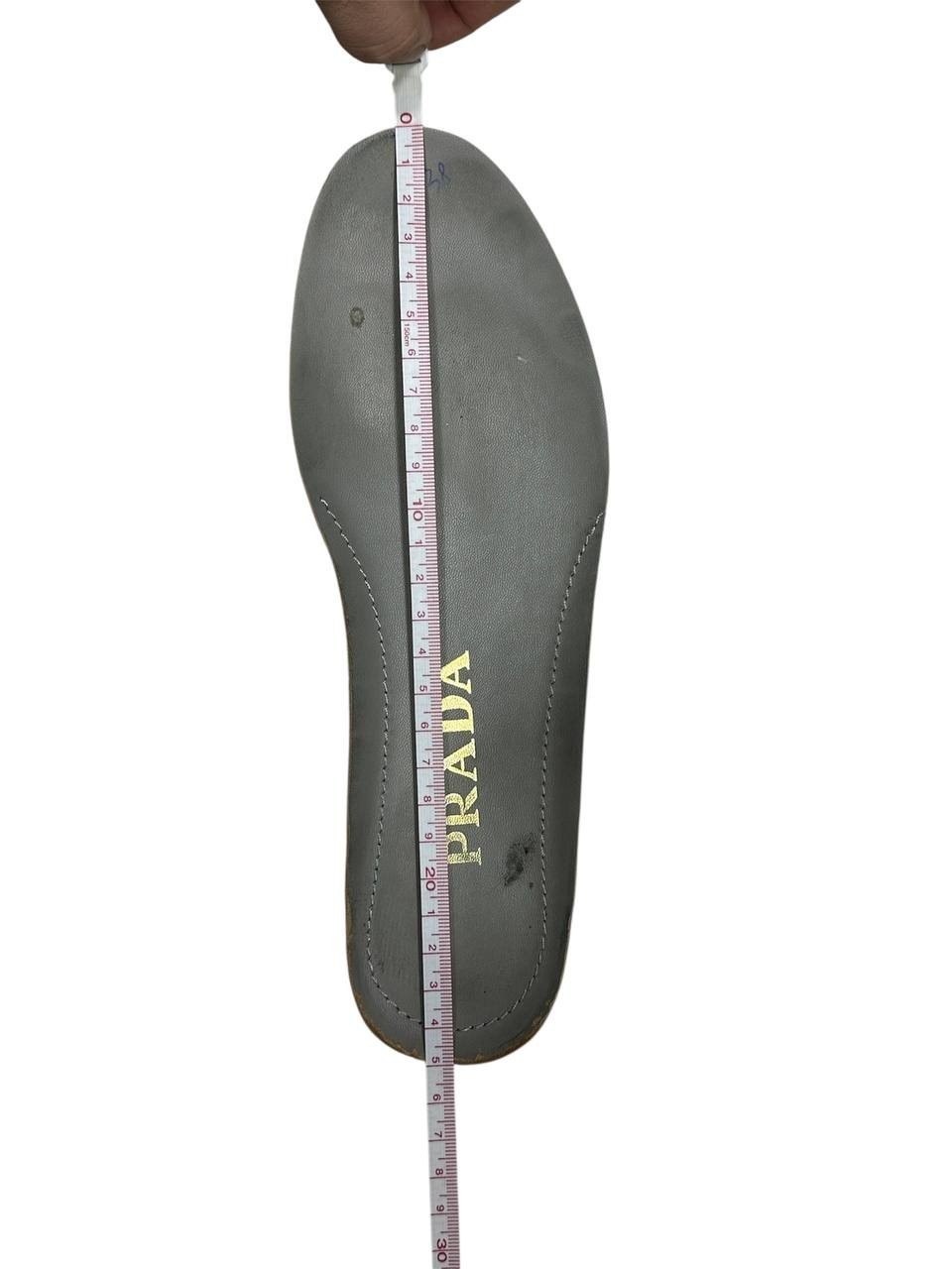 Prada Cloudbust Grey Sneakers Strap Mesh Leather Chunky Sole 25cm UK 6.5