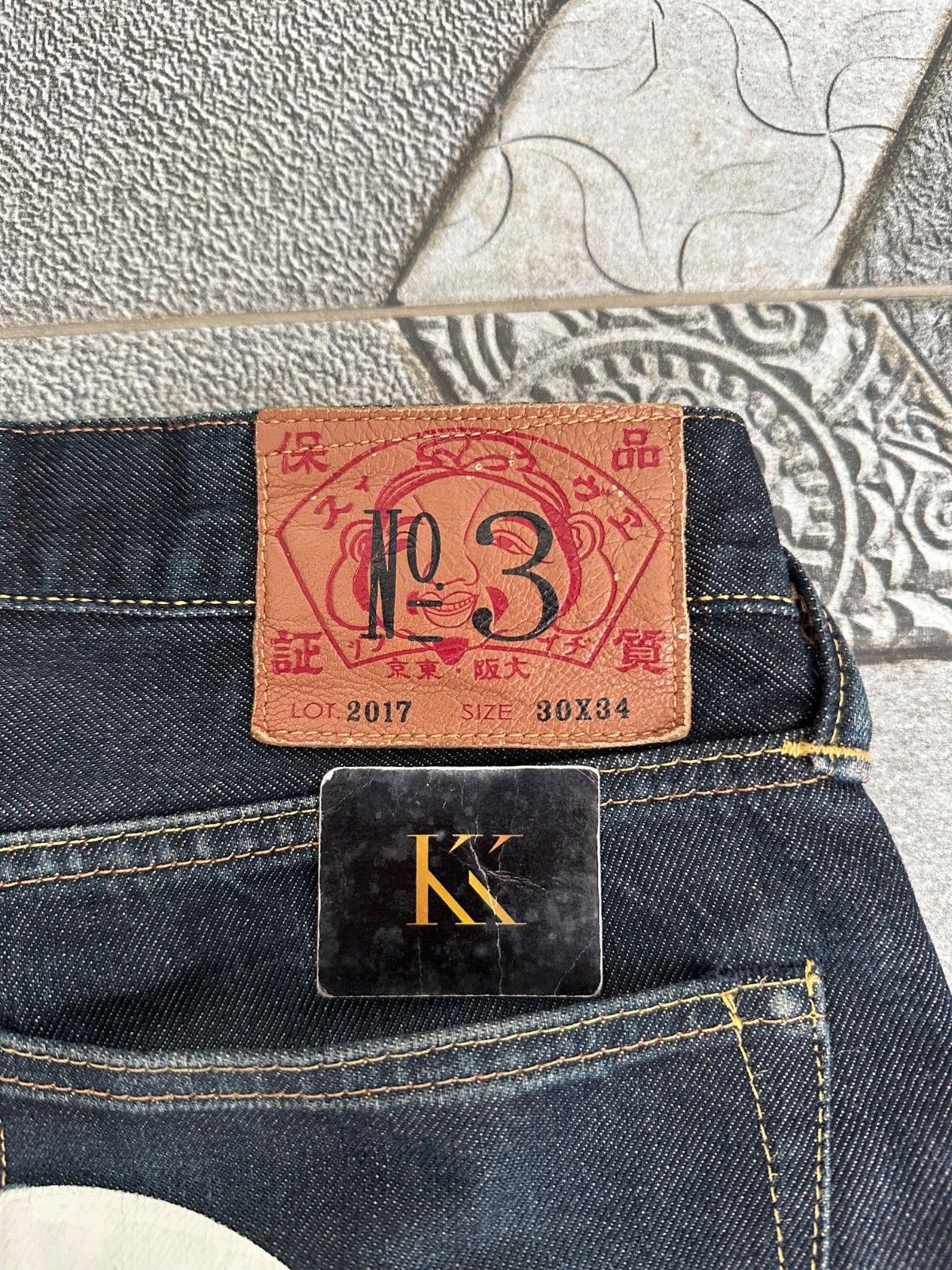 EVISU NO 3 LOT 2017 WHITE DAICOCK SELVEDGE DENIM