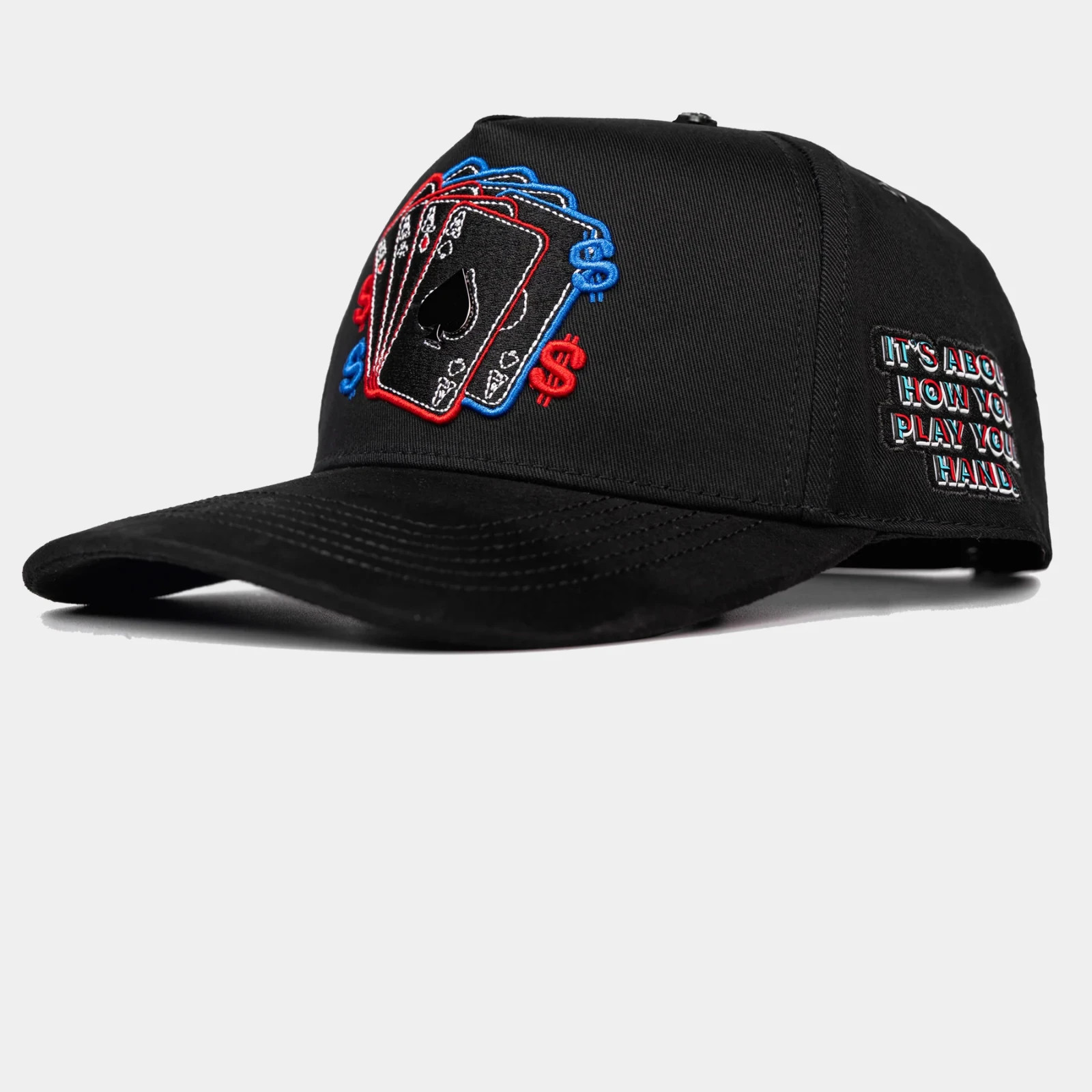 BIGG Boss Cartas Poker Power Money Fortune Fame Cap Contti Hats Snapback Hat