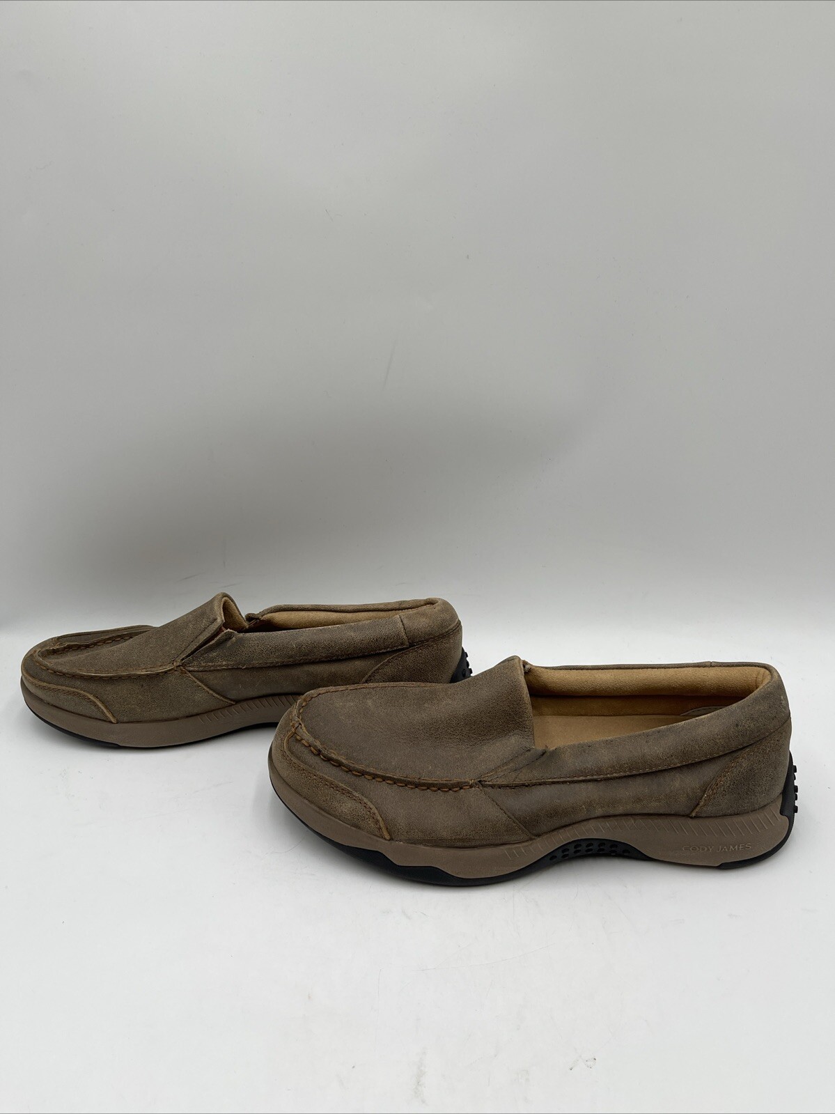 Cody James Men’s Trust Me Beaned Slip-On Casual Oxford Shoes Brown Size 10D