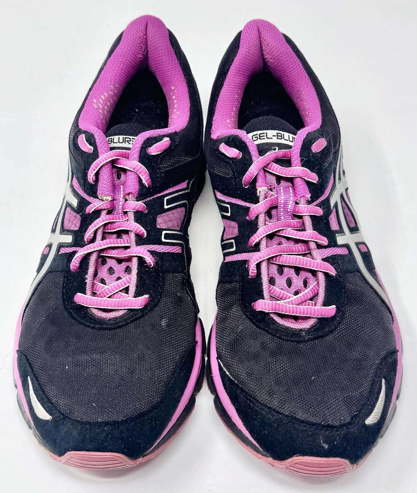 Women’s Asics Gel-Blur33 Black Lighting Magenta Running Shoes T1H8N sz 9