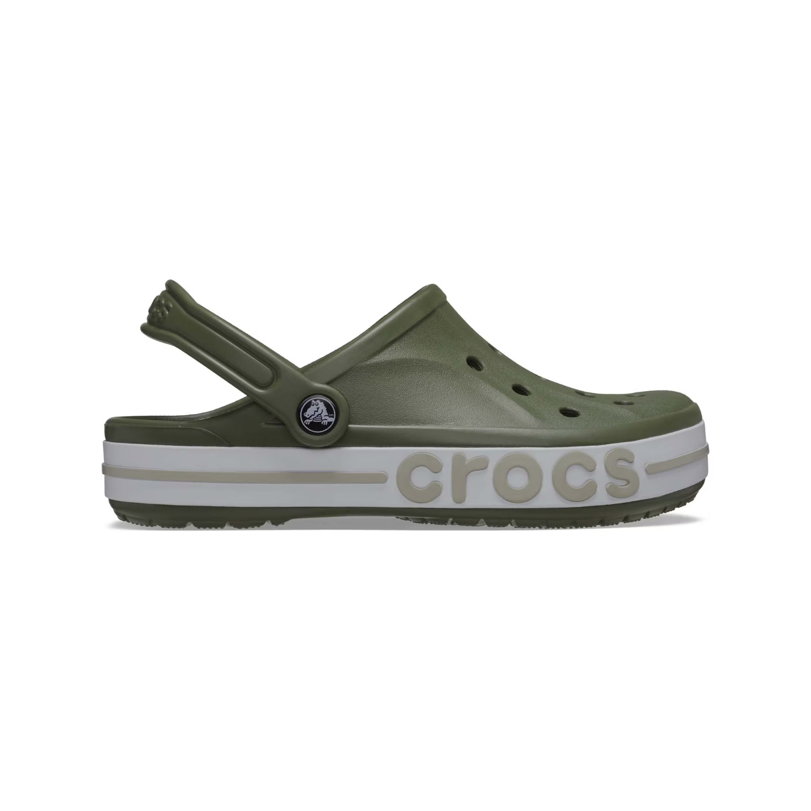 Best seller! Authentic Crocs Unisex Bayaband Clog Ultra Light Army Green/Cobbles