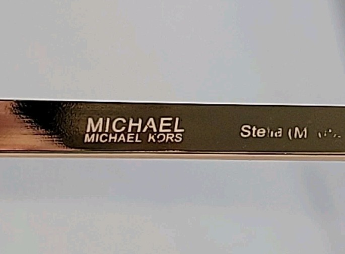 Michael Kors Stella Aviator Mens Sunglasses Gold Metal Gray Gradient UV400 125mm