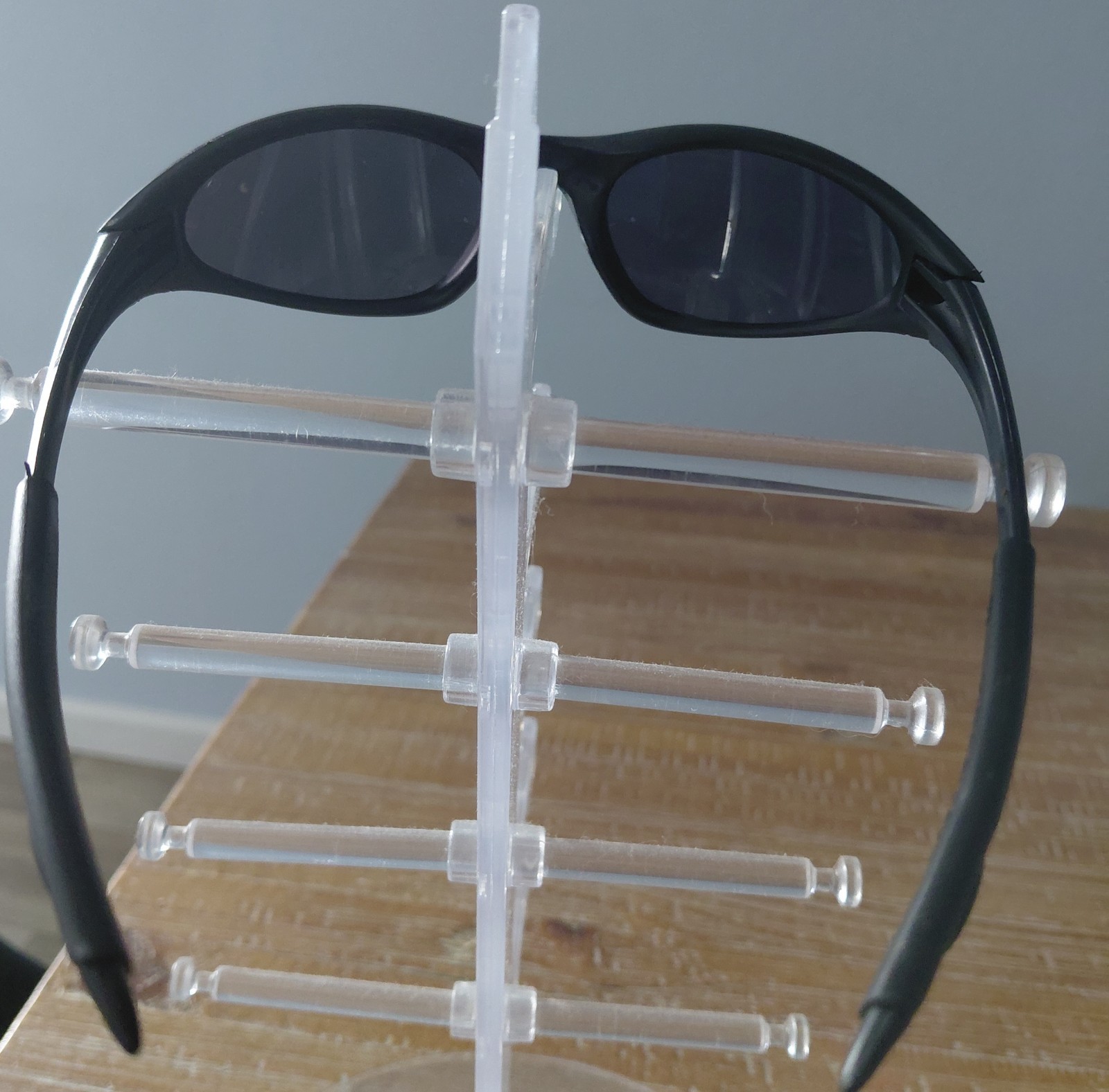 Vintage Oakley Minute 1.0 Sunglasses Black Frames Lenses Wraparound W/Case 90s