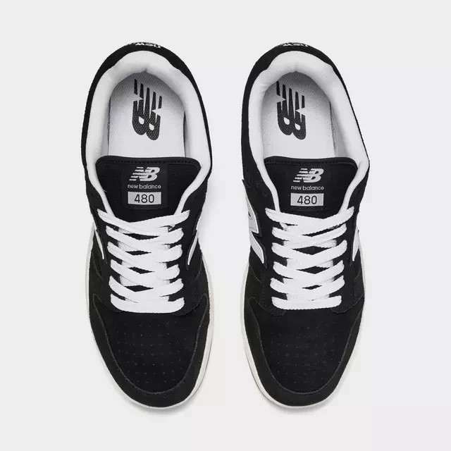 New Balance BB480 Men’s Casual Shoes BB480TPN Black White Sz 8.5 NIB