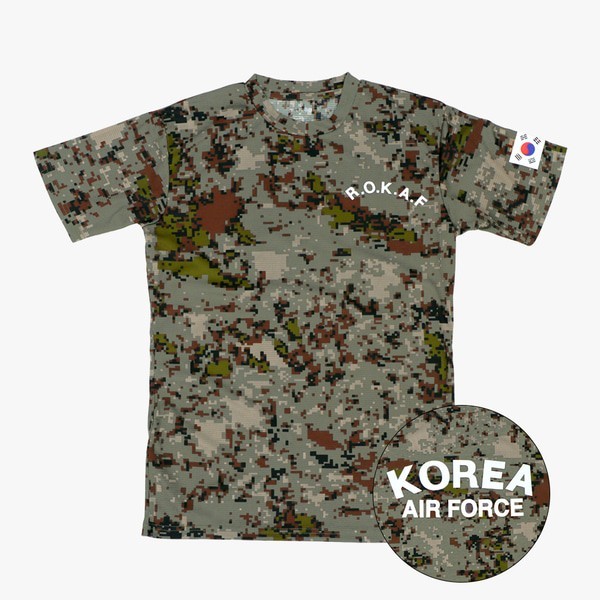 ROKAF Korean Army Cool Dry T-Shirt | Korean Flag | XS–4XL | 3 Colors