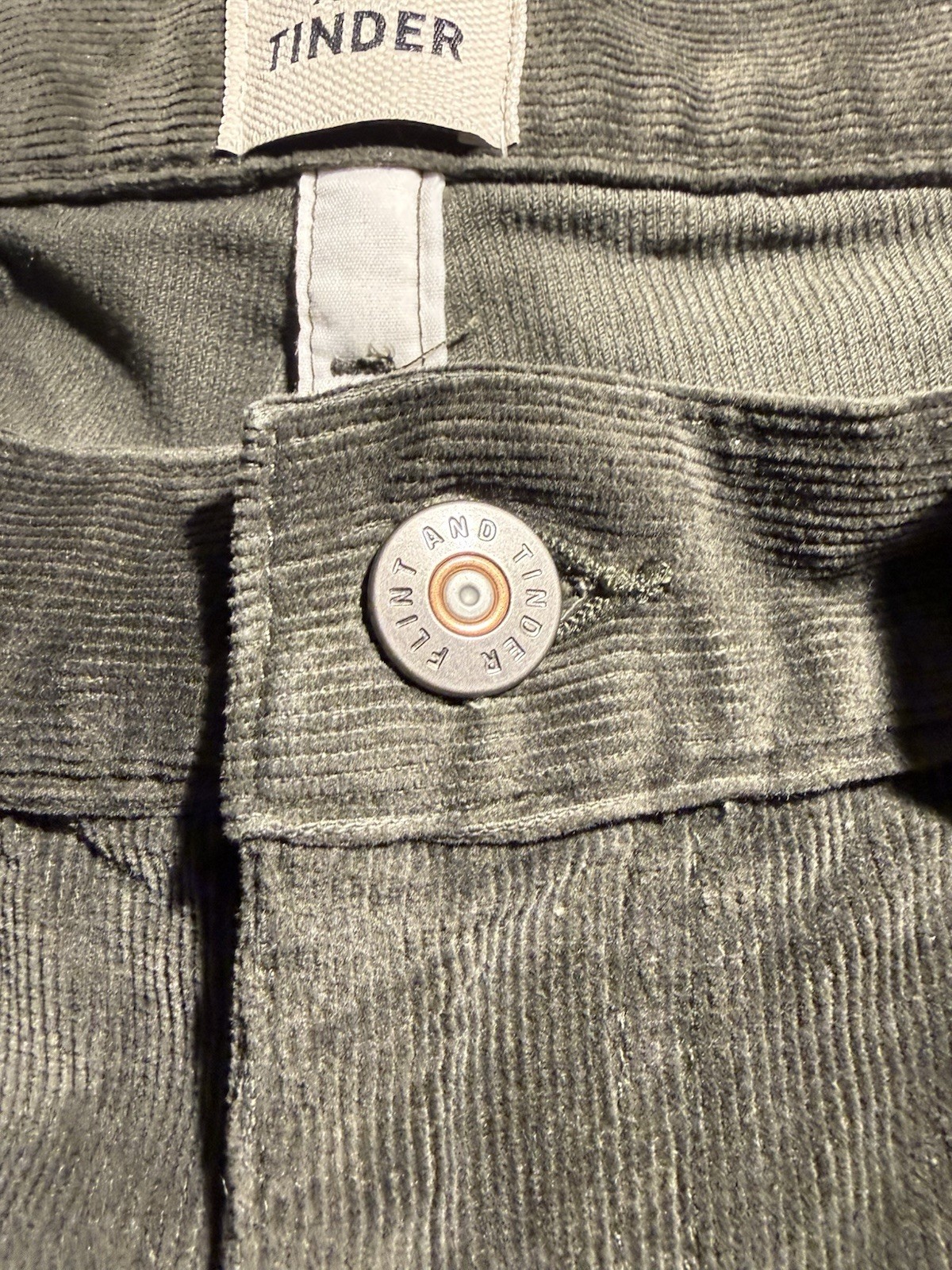 Flint and Tinder Corduroy Pants Brown Tapered Fit 33×30 Huckberry Casual Preppy