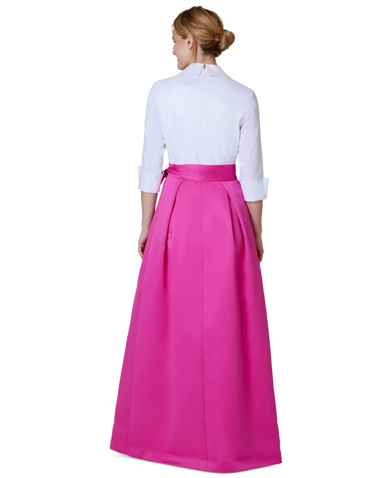 Jessica Howard Colorblocked Collared Evening Gown MSRP 189
