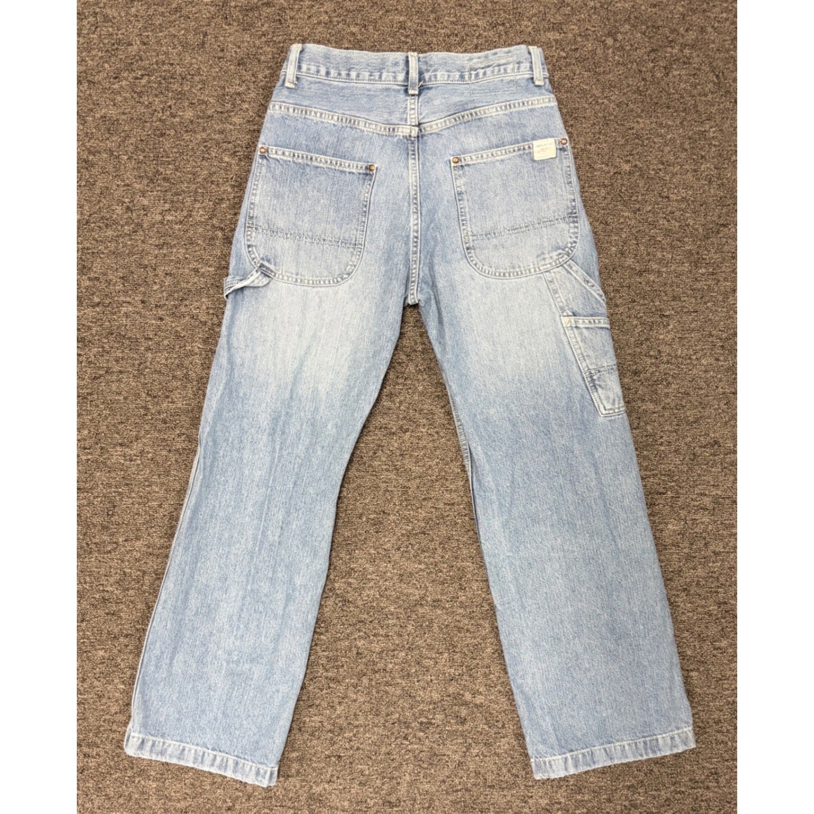 American Eagle Outfitters Worker Jeans Mens 28×30 Light Wash Carpenter Wide Leg