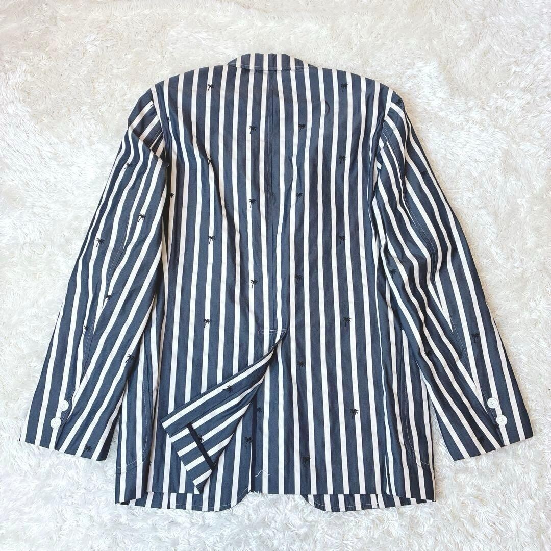 J.PRESS Navy Striped 3 Button Tailored Jacket Unstructured M Authentc