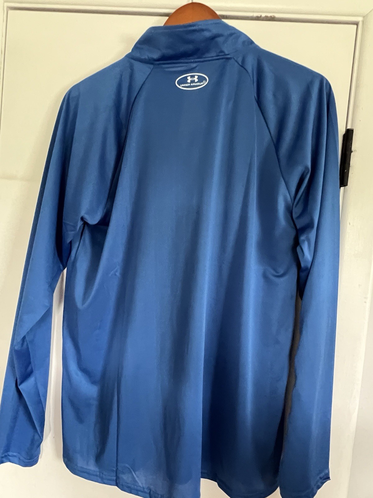 Under Armour Men Large Royal Blue Tech 1/4 Zip Pullover HeatGear Loose NWT LG