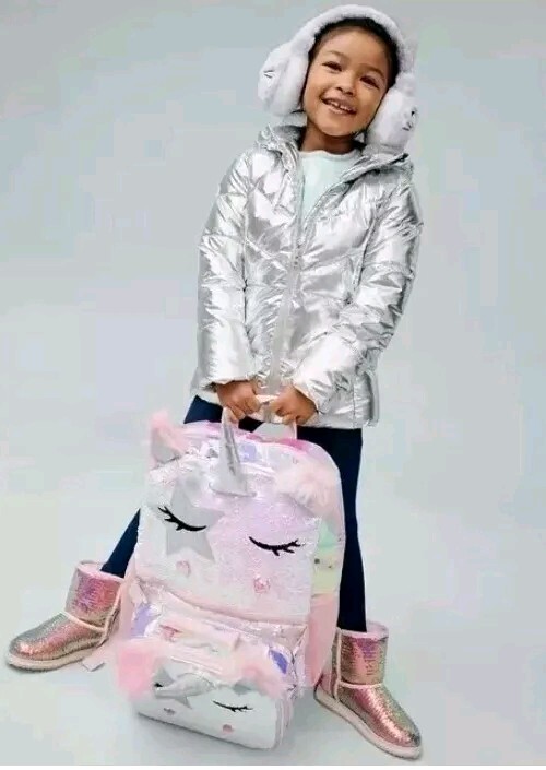 Wonder Nation 17″ Unicorn Queen 2-Piece Backpack and Lunch Bag Set