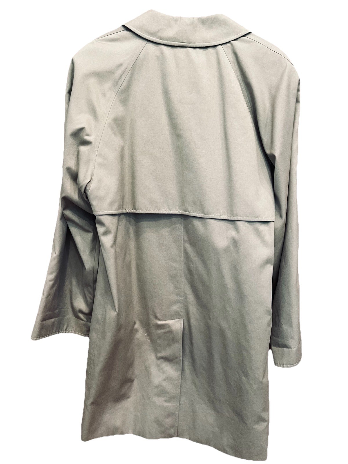 Vintage Authentic Burberry London Mini C99B Size 14R US-12 Beige Overcoat Lined