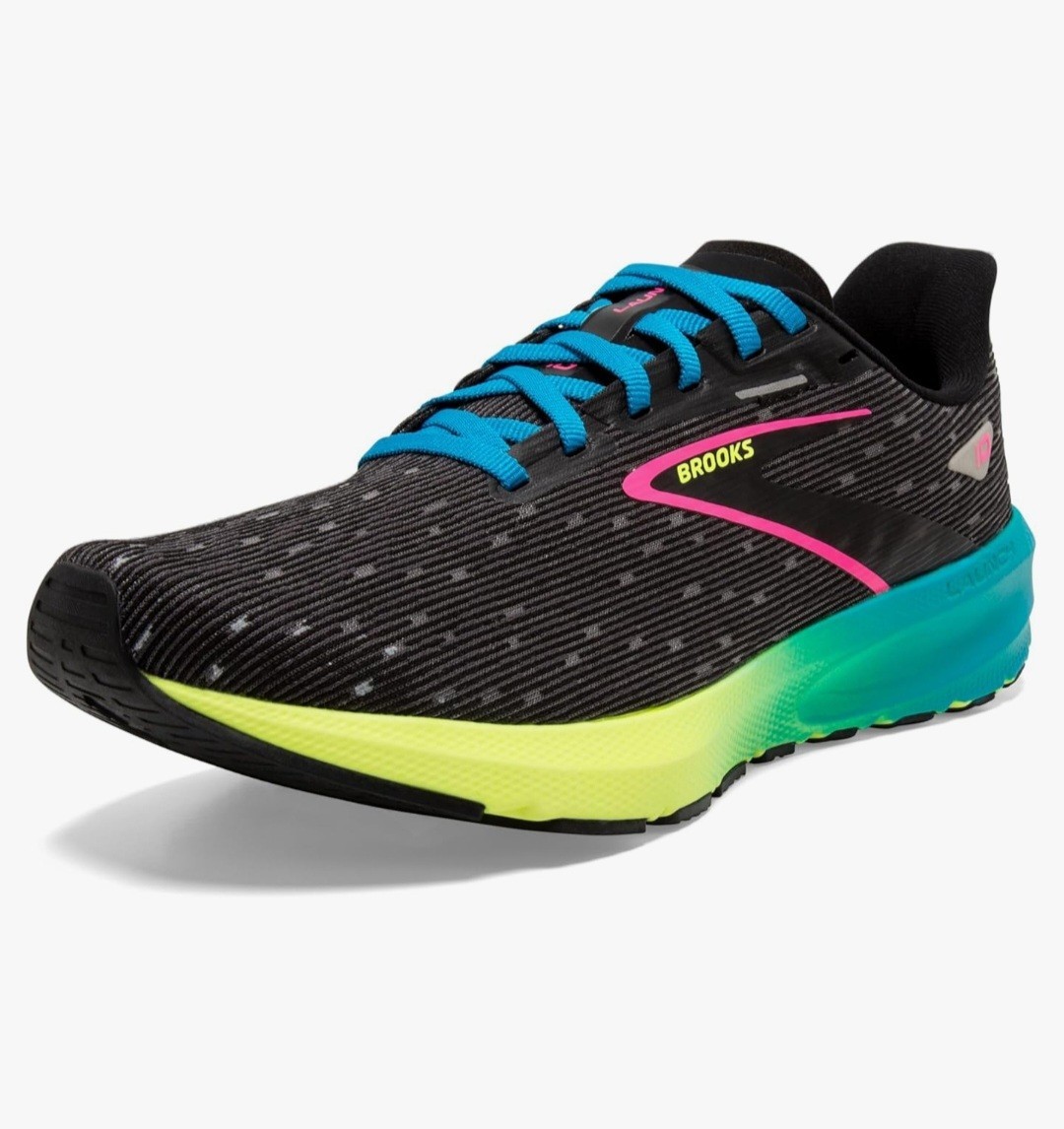 Brooks Launch 10 Men’s Running Shoes Size 11.5 Black/Nightlife/Blue Medium D