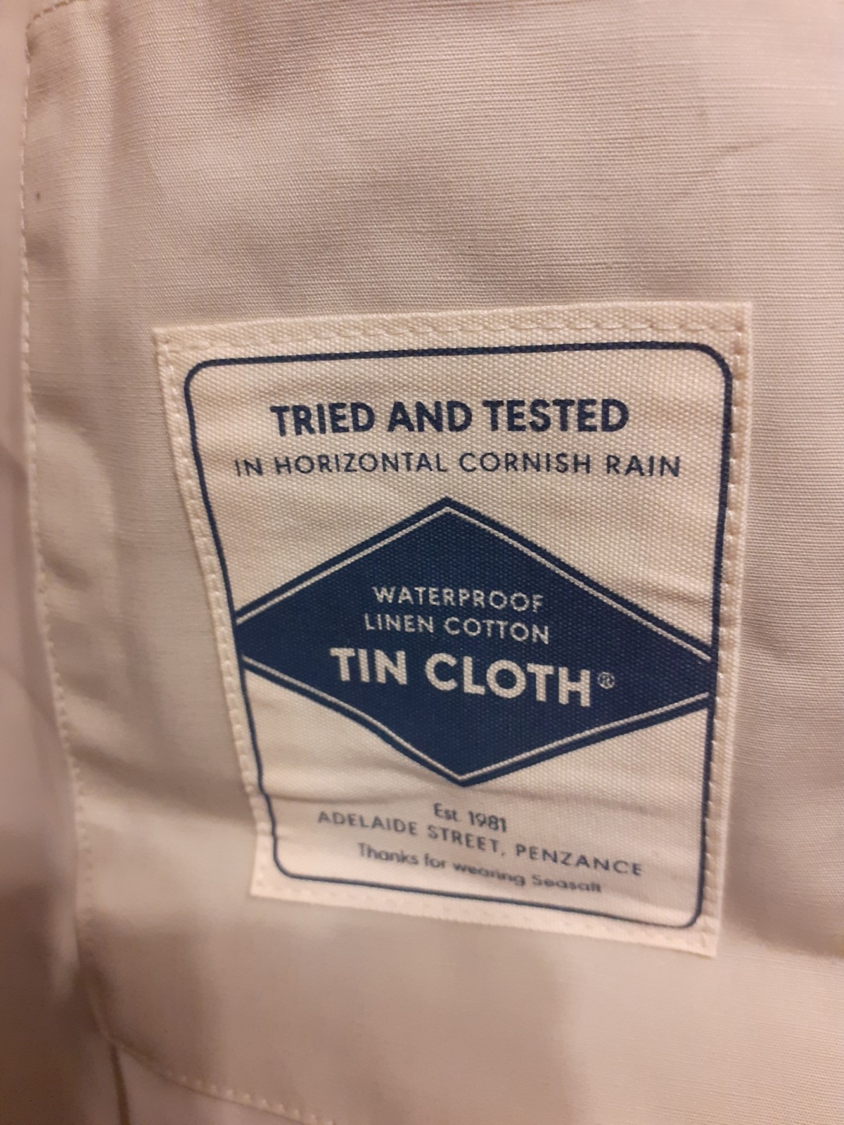 Seasalt Cloudburst Waterproof Mac Driftwood UK Size 10 BNWT