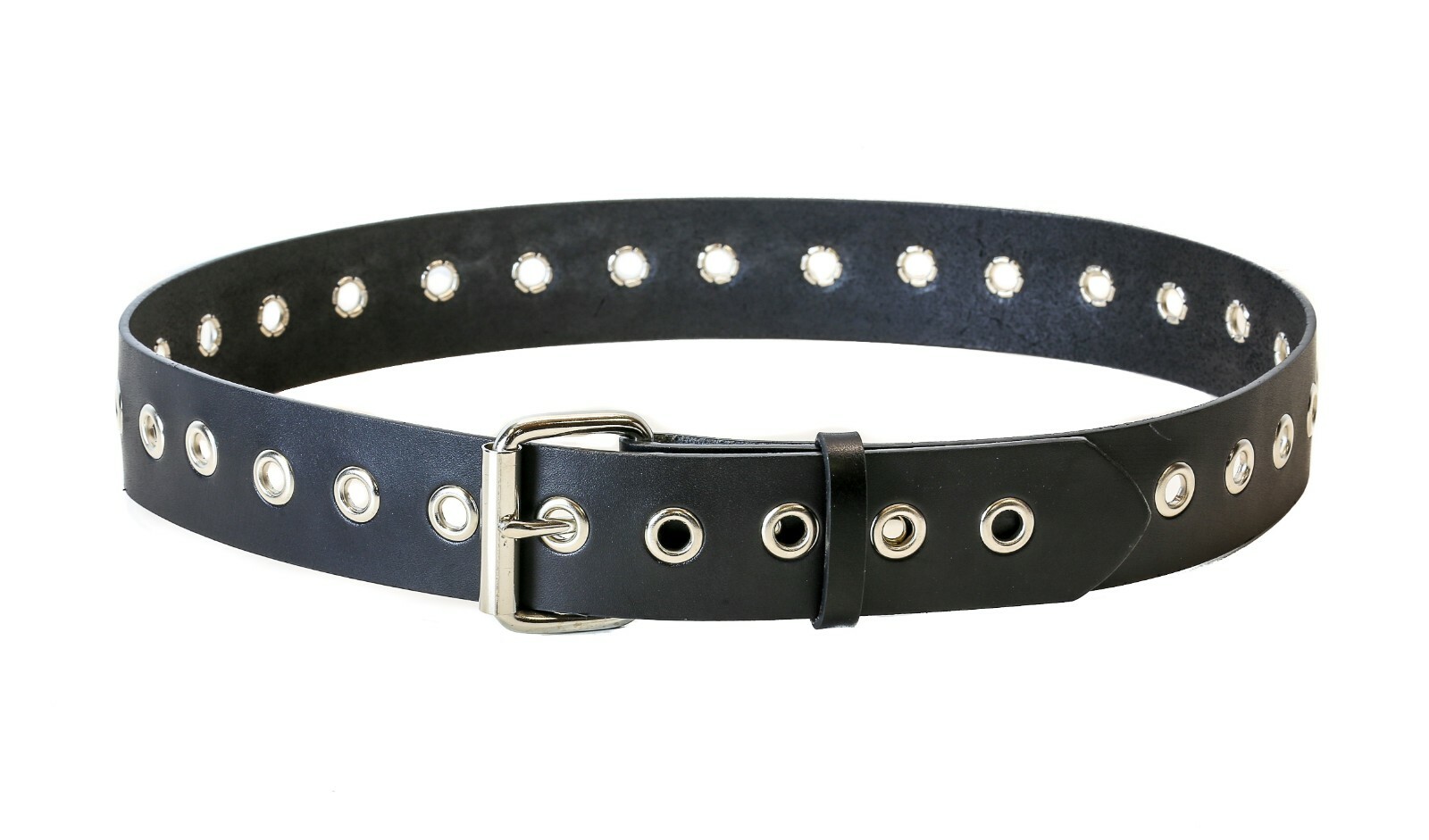 1 3/4″ Wide Eyelet Belt Punk Goth Thrash Uniform Belt Heavy-duty Made In USA