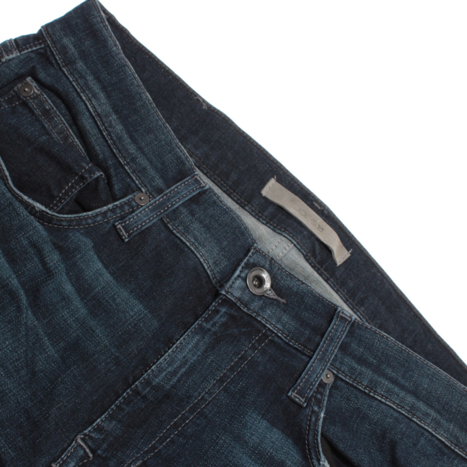 Joe’s Jeans NWT Jeans Size 34 US In Solid Blue Cotton Blend Denim The Brixton