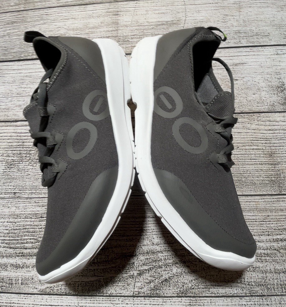 OOFOS OOmg Men’s Lace Recovery Sport LS Low Shoes Volcanic Ash Size 10 US