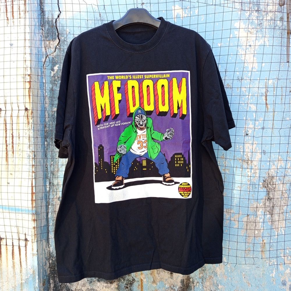 MF DOOM The World’s Illest Supervillain Rap Hip Hop Black T shirt NH28851